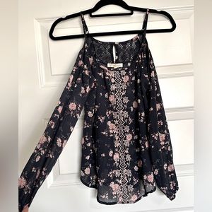 Cold shoulder blouse